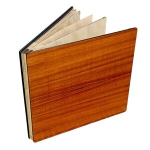 Elegant Solid Mahogany Photo Album with Archival Quality Paper- Bridal Gift